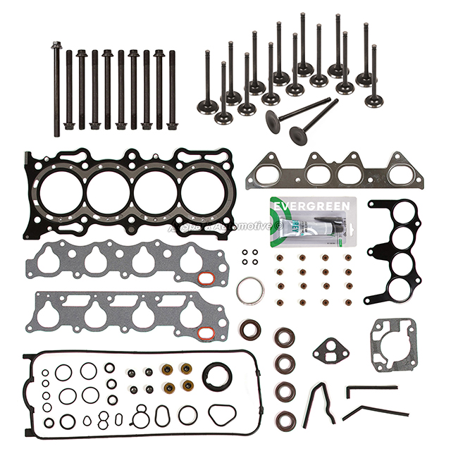 HS9958PT2 MLS Head Gasket Set Intake Exhaust Valves Fit 94-97 Acura Honda 2.2L SOHC F22B1