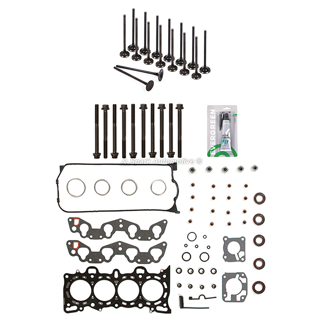 HS9915PT Head Gasket Set Intake Exhaust Valves Fit 92-95 Honda Civic Del Sol 1.6