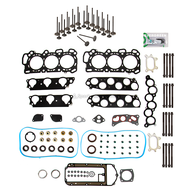 HS26265PT-4, ES71329-1 Head Gasket Set Intake Exhaust Valves Fit 06-08 Honda Ridgeline 3.5L
