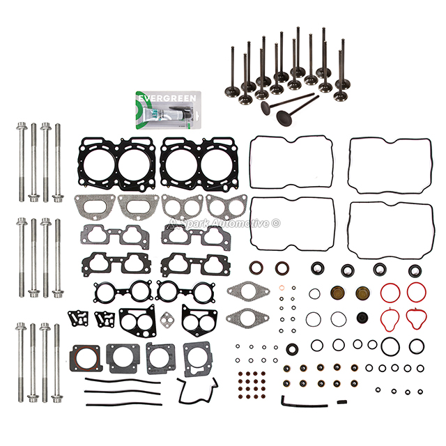 HS26170PT-1, ES72212 Head Gasket Set Intake Exhaust Valves Fit 04-09 Subaru 2.5L SOHC EJ253