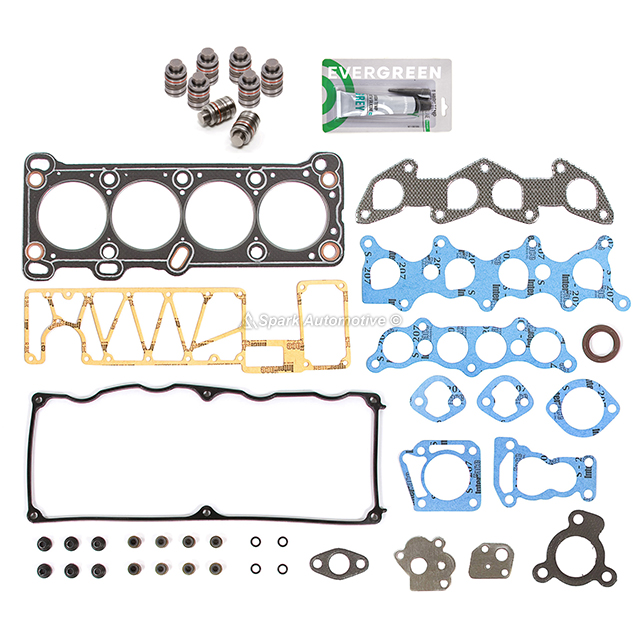 Head Gasket Set Lifters Fit 86-89 Mazda 323 Mercury Tracker 1.6