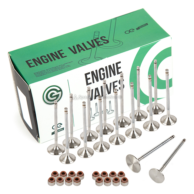 V2626, V2547, 021-3335, 021-3329 Intake Exhaust Valves w/ Seals Fit 94-01 Acura Integra GS-R Type-R B18C1 B18C5