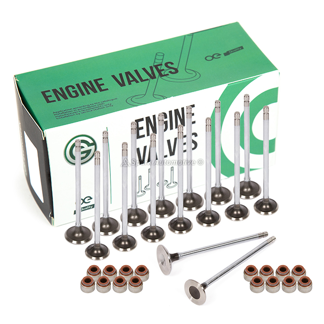  Intake Exhaust Valves w/ Seals Fit 88-95 Honda CRX Civic Delsol D15B D16A6