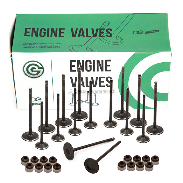 14711-PNA-000, 14721-PNA-000, IV216, EV216 Intake Exhaust Valves w/ Seals Fit 02-09 Honda Acura  K20A K23A K24A