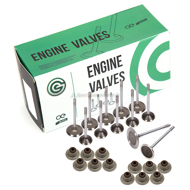 Intake Exhaust Valves w/ Seals Fit Jeep Commander Liberty Dodge Ram Dakota 3.7L