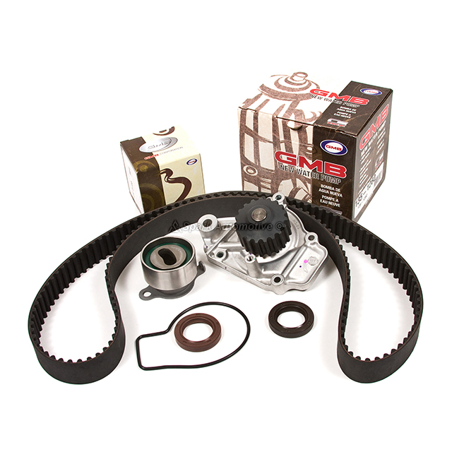 14400-PM6-004, 14510-PM7-004, 19200-P01-004, TS26145, ITM145 Timing Belt Kit GMB Water Pump Fit 88-91 Honda Civic CRX 1.6L SOHC D16A6