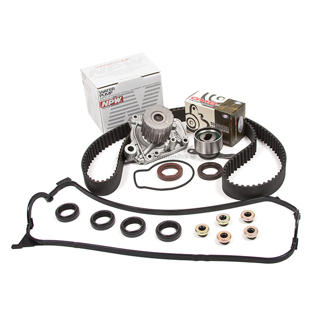14400-P28-004, 14520-P2A-305, 19200-P2A-A01 Timing Belt Kit Water Pump NPW Valve Cover Fit Honda Del-Sol 1.6L D16Y7