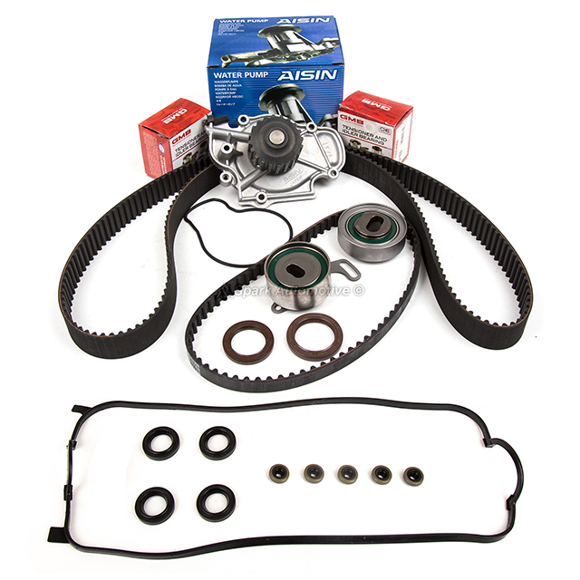 14400-P0A-004, 13405-PT0-004, 13404-PT0-004, 14510-PT0-004, 19200-P0A-003, TS26255, ITM244, GMB 135-1280 Timing Belt Kit Valve Cover Fit Gasket Water Pump Honda Accord 2.3 F22B1 F23A