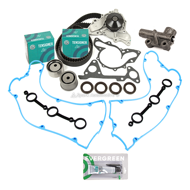 24312-39800, 24810-39810, 24450-35530, 25100-39012 Timing Belt Kit Water Pump Fit 03-06 Hyundai Santa Fe 3.5L DOHC G6CU