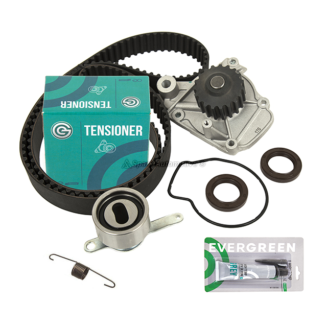 14400-P28-004, 14520-P2A-305, 19200-P08-004 Timing Belt Kit Water Pump Fit 92-95 Honda Civic 1.6L SOHC D16Z6