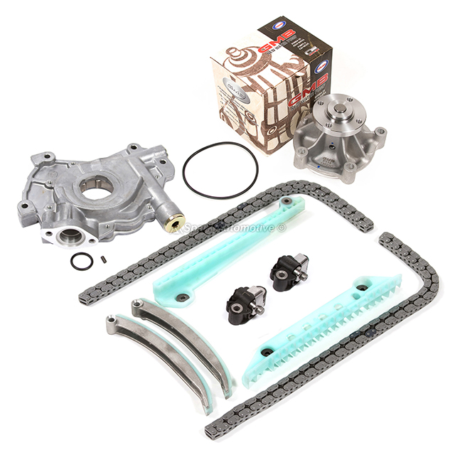 5W7Z-6268-AA, 1L2Z-6L253-BA, 1L2Z-6L253-AA, 4R3Z-6B274-BA, 4R3Z-6M256-CC, XL1Z-6L266-AA, 1L3Z-6L266-AA, 9L3Z-6600-A, 5R3Z-8501-A Timing Chain Kit Water Pump Oil Pump Fit 05-09 Ford Mustang 4.6L SOHC 24V TRITON