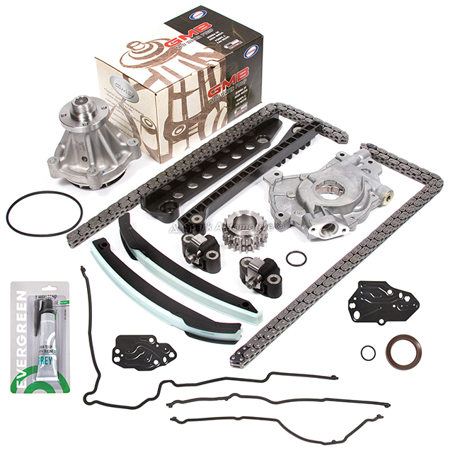 5L3Z-6268-A, XL3Z-6306-AA, F85Z-6K255-AA, 4L3Z-6M256-AA, F85Z-6M274-AA, 2L1Z-6K297-AA Timing Chain Oil Water Pump Cover Gasket Fit 07-08 Ford F150 F250 5.4 3V Triton