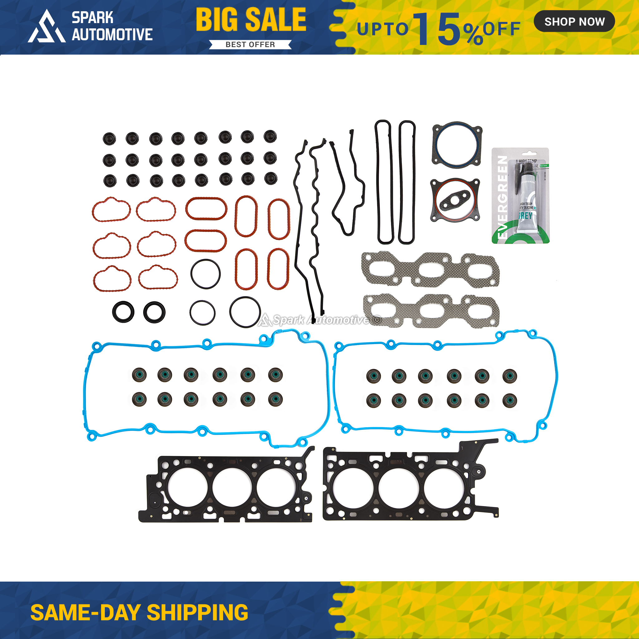 MLS Head Gasket Set Fit 2003-2007 Jaguar S-Type 3.0L V6 DOHC 24v - Picture 1 of 12