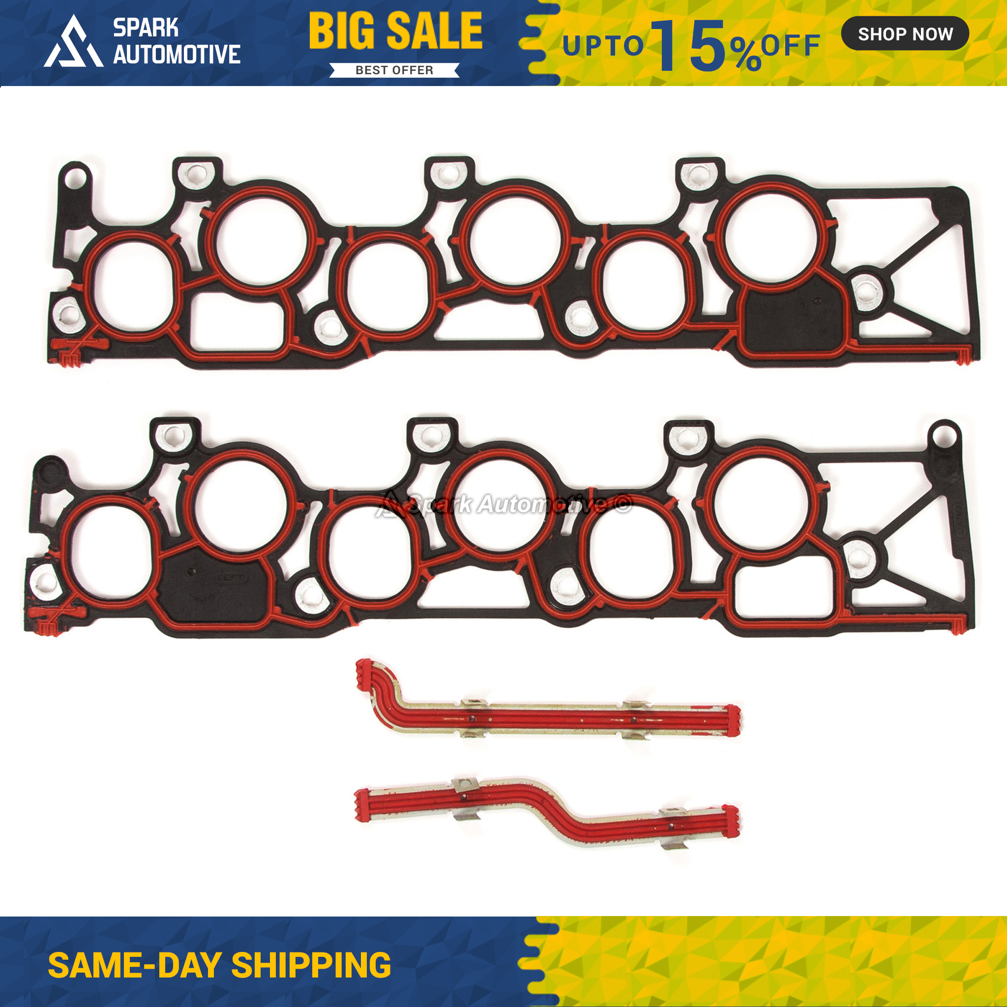 Junta de colector de admisión para 99-04 Ford E-150 E-250 F-150 Freestar Mustang 3.8 4.2 - Imagen 1 de 7