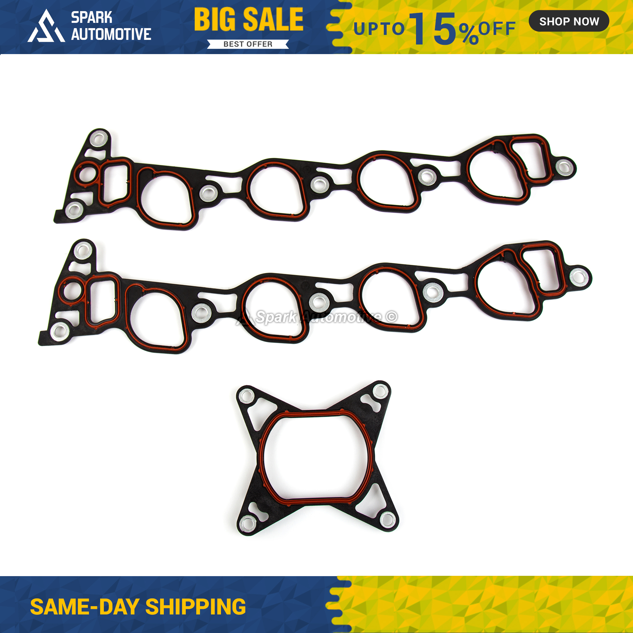 Junta de colector de admisión para 95-00 Ford V8 4.6 SOHC VIN W, 9 - Imagen 1 de 7