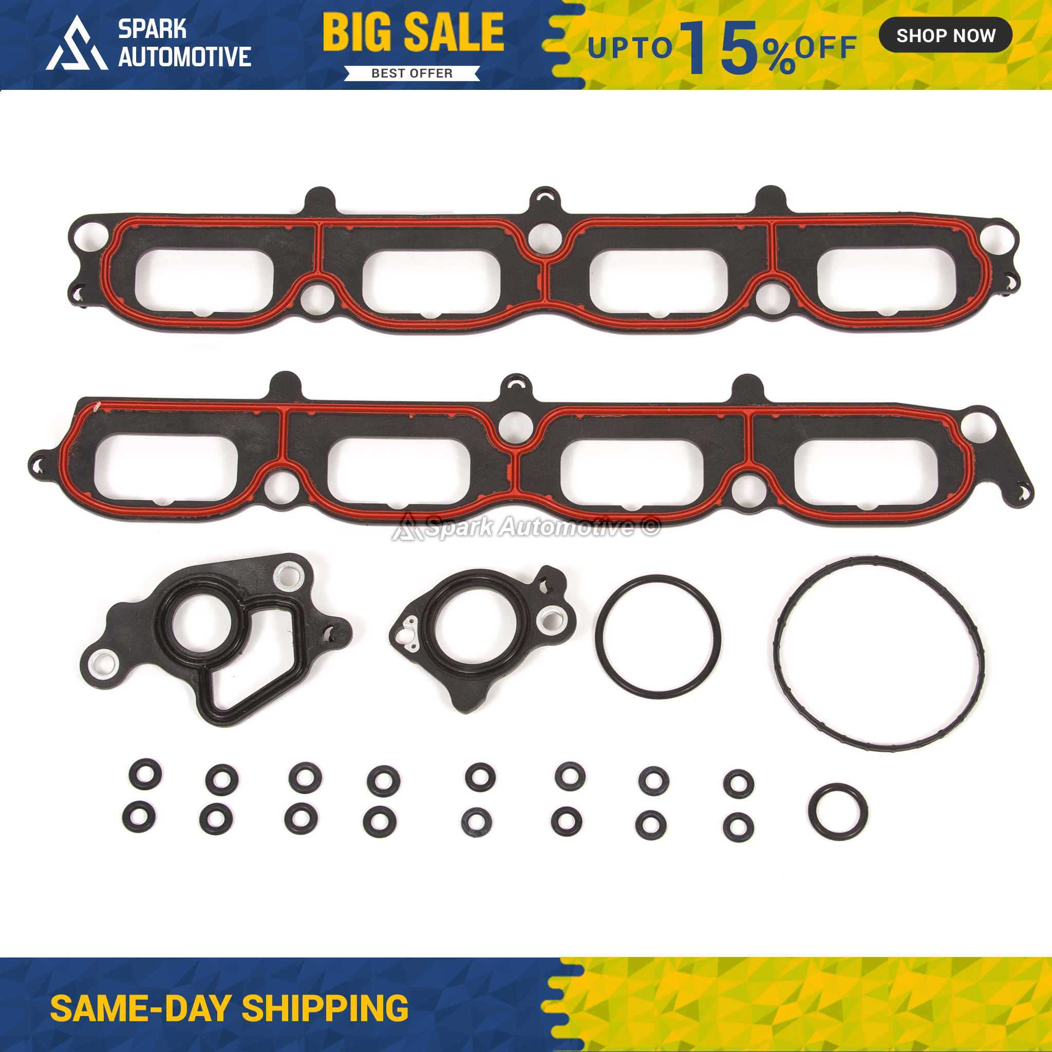 Junta de colector de admisión para Ford Expedition serie F Lincoln 5.4 24 válvulas TRITON - Imagen 1 de 7
